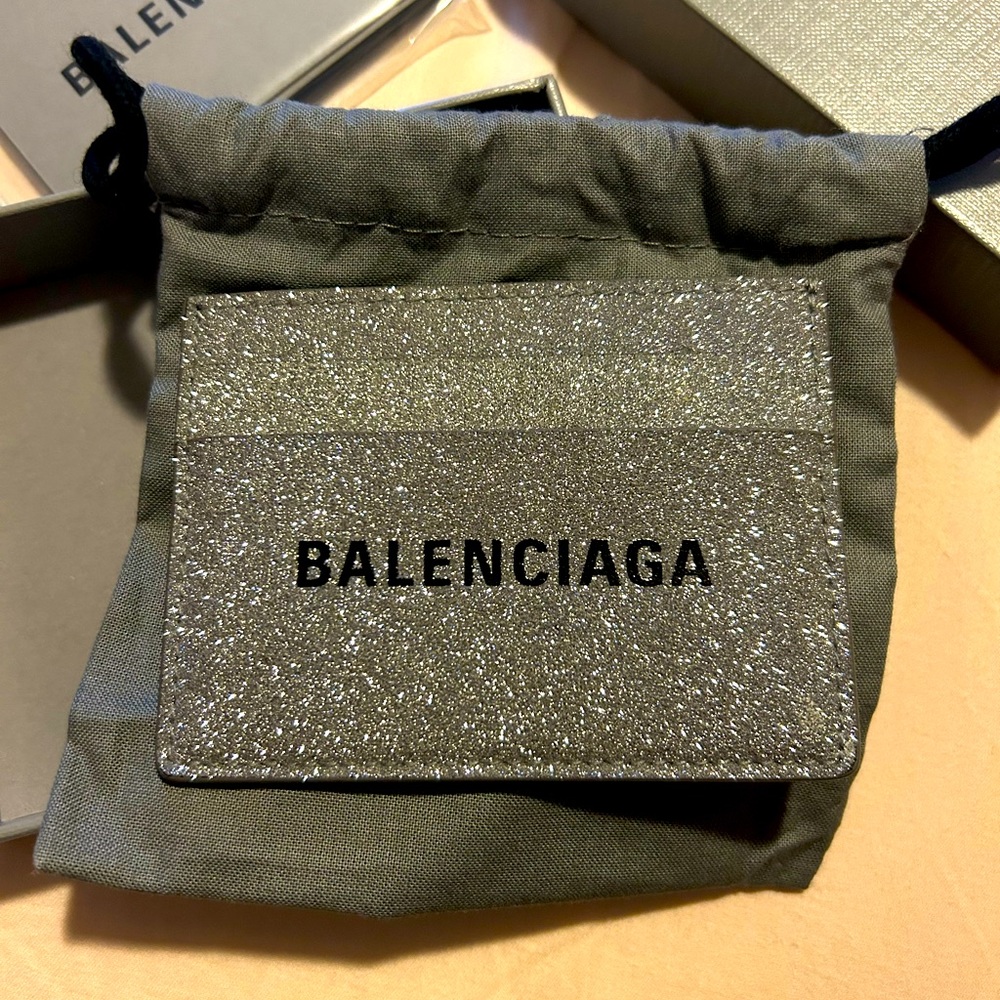 BALENCIAGA Glitter Card Holder